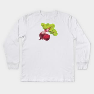 Turn Up The Beets! Kids Long Sleeve T-Shirt